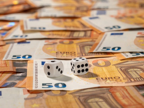Live blackjack table with dealer and cards